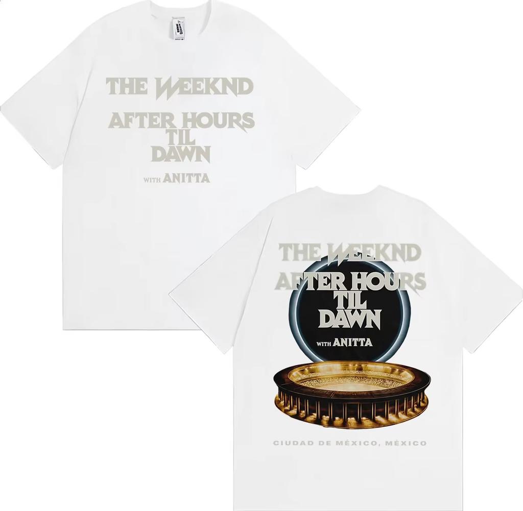 The Weeknd 2026 After Hours Til Dawn Tour Unisexs Unisexs Retro Gothic Street Style Summer Loose Top Unisex And Unisex TShirt