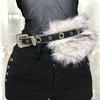 Adjustable Waistband Furry Plush Belt Fashion Waist Belt