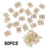 50Pcs Mini Brass Hinge For Small Craft Door Box Accessories 8*10mm Small Decorative Jewelry Box Hinges Cabinet Door Hinge