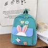 Backpack Cartoon Rabbit Ith Soft Nylon Fabric And Animal Print Children For