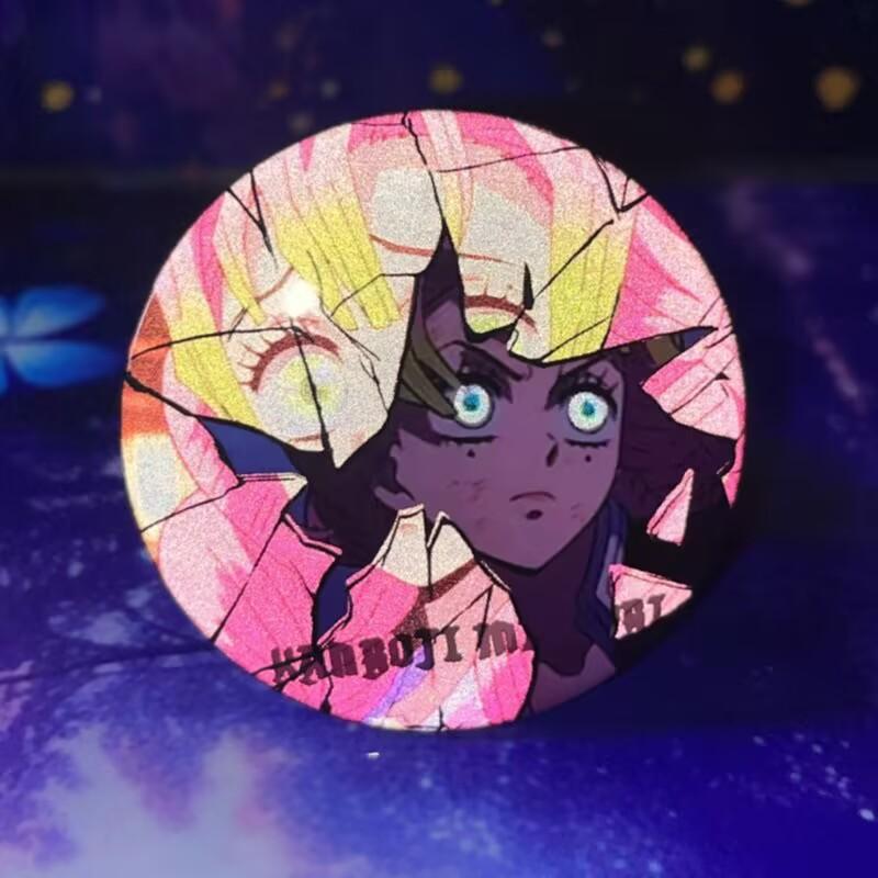 Demon Slayer Broken Badge Anime Pins Collection Hanging Accessory Merchandise Reflective Cool Cartoon Kimetsu No Yaiba