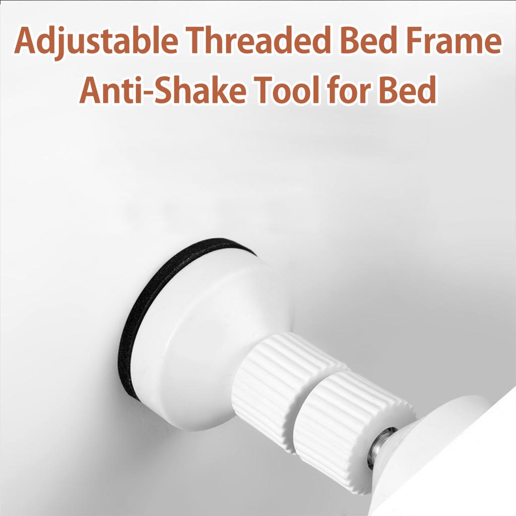 2Pcs Bed Frame Anti-Shake Tool Adjustable Threaded Headboard Stopper Fixer Prevent Loosening Silent Bedside Anti-shake Support