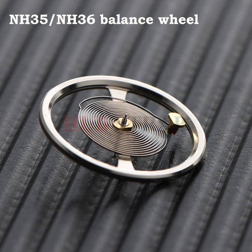 Watch Movement Accessories Brand New NH35 Balance Wheel NH35 NH36 Balance Wheel White Balance Wheel with Hairspring Repair Tools