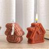 Resin Casting Molds 3D Cartoon House Silicone Candle Molds Mini Houses Plaster Concrete Cement Mould Soap Mold