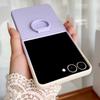 Liquid Smooth PC Grip Stand Case For Samsung Galaxy ZFlip 7 6 5 4 3 ZFlip7 FE ZFlip6 ZFlip5 ZFlip4 Shockproof Gradient Cover