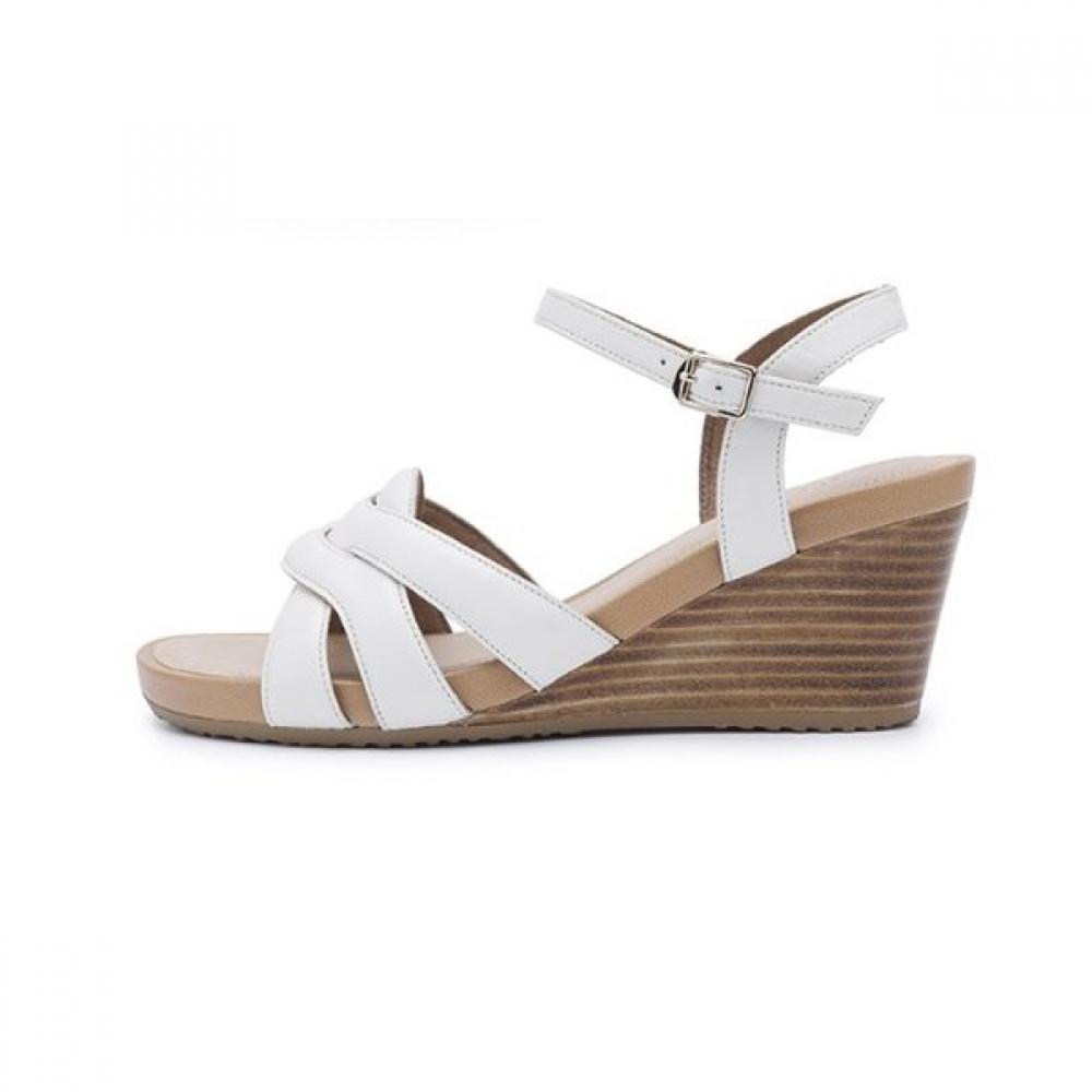 Kumkang Women Wedge Sandals Ivory G7 Gray Rensac5314g9