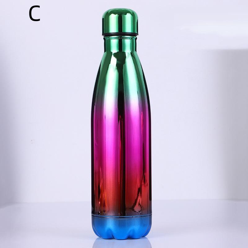 500ml Double Wall Stainles Steel Water Bottle Thermos Bottle Keep Hot and Cold Cola Cup Insulated Vacuum Flask Sport Individual