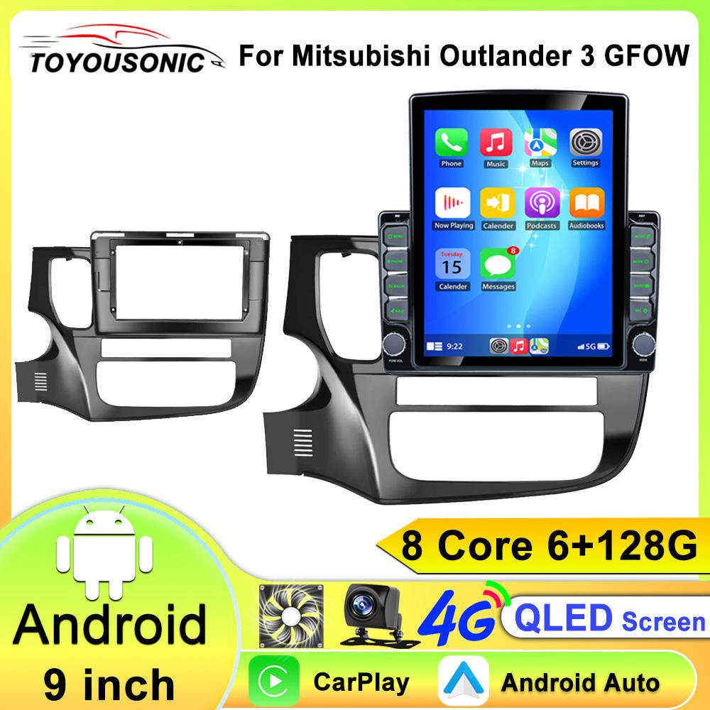 Radio wireless CarPlay Android Auto pentru Mitsubishi Outlander 3 2012-2018 4G Auto Multimedia GPS 2din 2Din BT