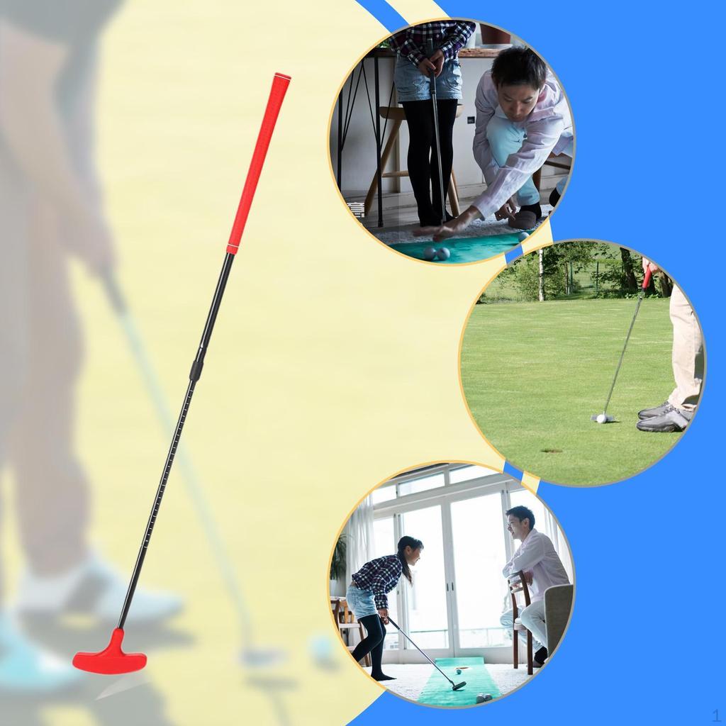 Golf Putter Retractable Adjustable Length AntiSlip Grip for Men Two Ways Club Home