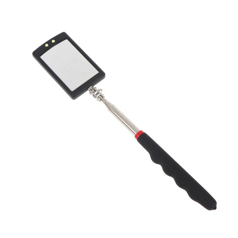 Car 360 Degree Rotatable LED Inspection Mirror Telescopic Flexible Tool for Auto Repair Mechanic Workshop Daily Use