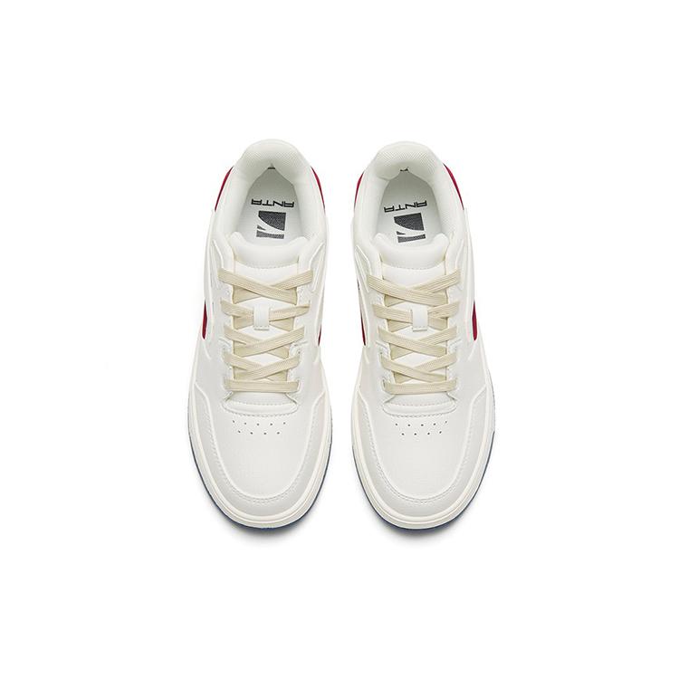 Anta 982 Platform Low Top Skateboard Shoes Women's White Blue Red 122248066-6
