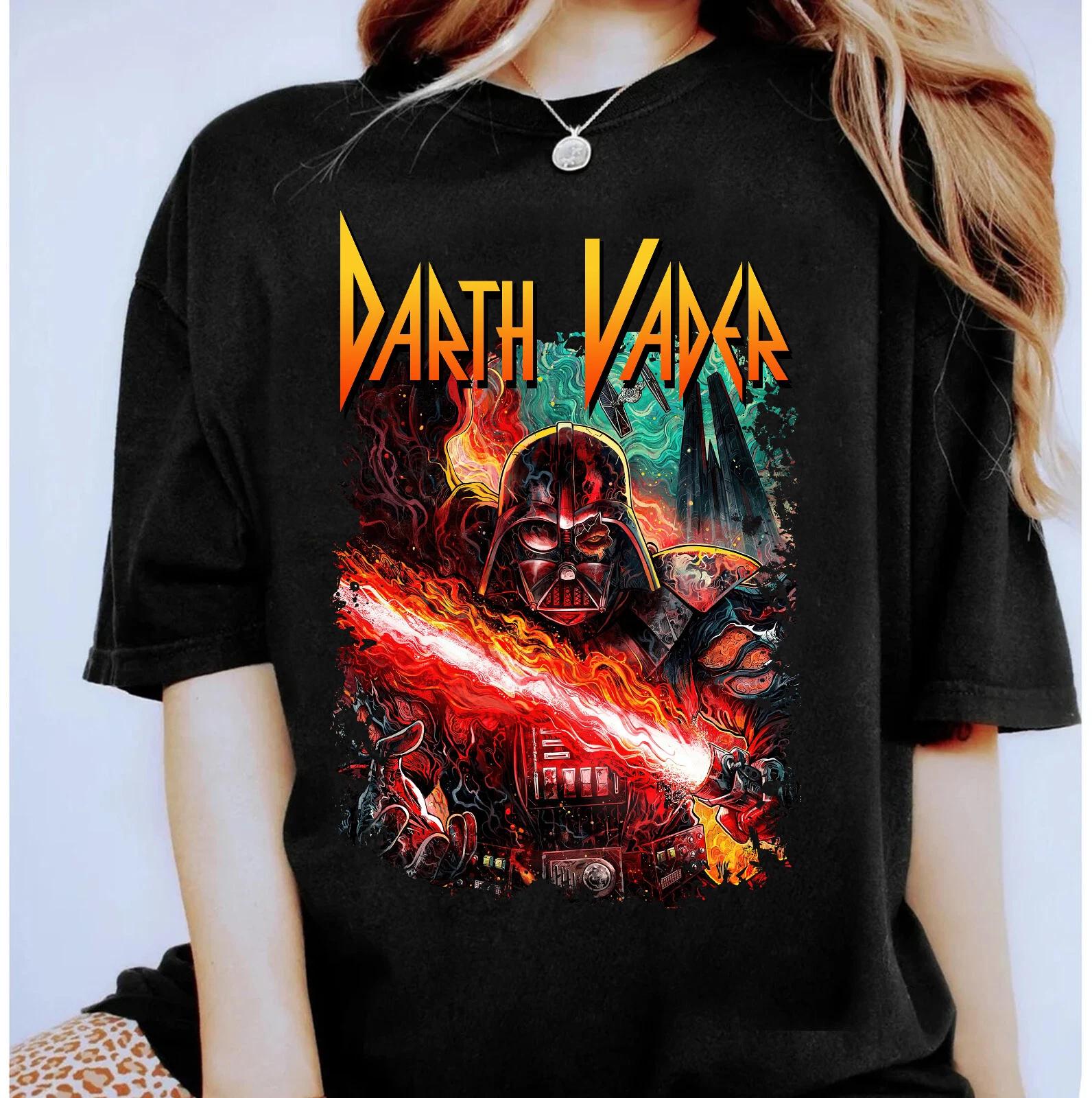 Star Wars Darth Vader Portrait Logo Graphic Unisex Adult Kid Shirt 2XL