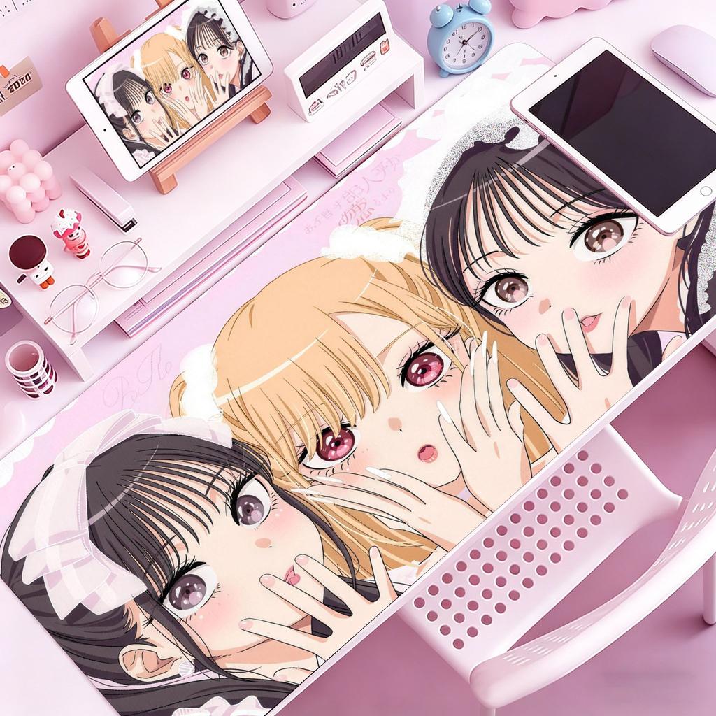 Carino Anime Kitagawa Marin MMy DressUp Darling Tappetino Mouse Grande Tappetino Mouse Gaming con Bordi Cuciti Tappetino Scrivania Spesso PC