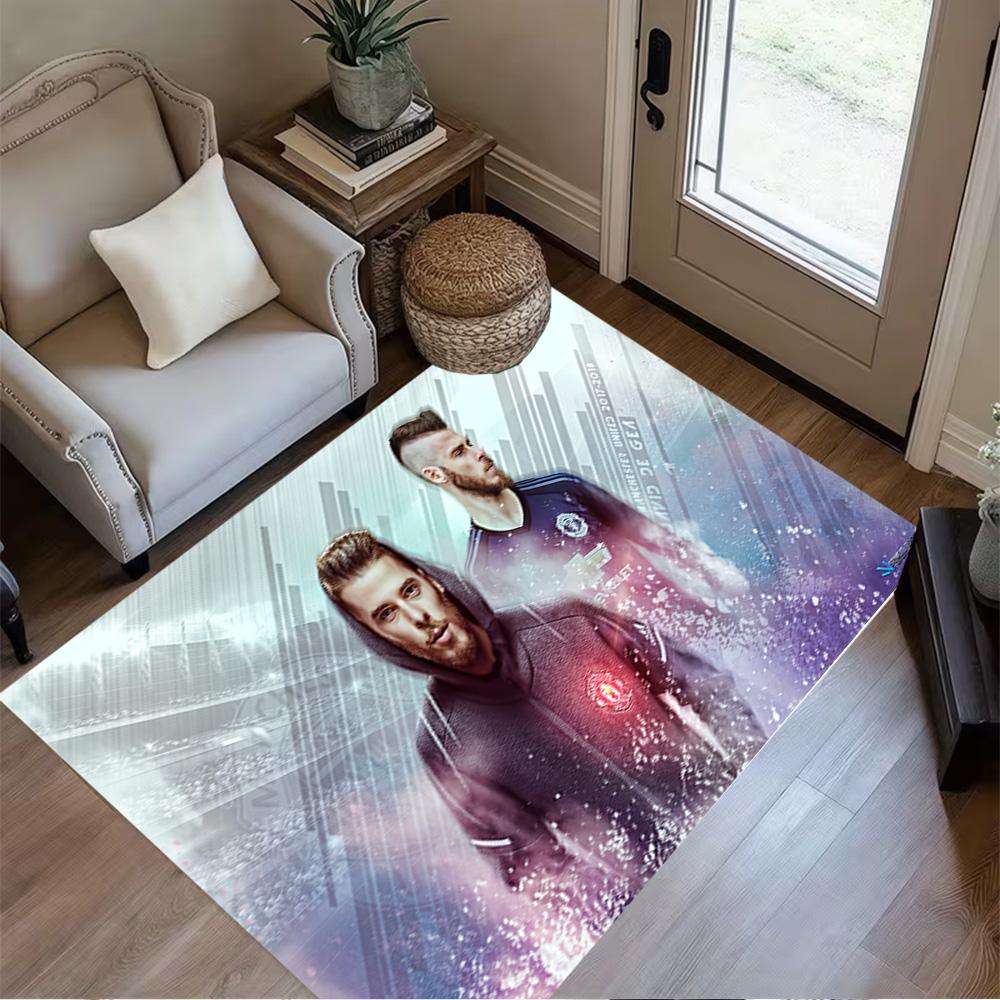 Dynamic Soccer Kick Floor Mat Suitable for Bedrooms Foyer Decorate room Entryway Anti-slip Rug Anime Office Decor Best for Christmas