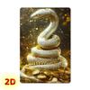 White Snake Coin Pattern Wall Art Decor for Bedroom Living Room Bar Cafe