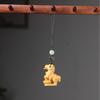 Zodiac Sheep Red and Green Sandalwood Rosewood Pendants & Keychains