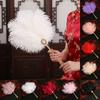 Cosplay Props Decorative Craft Fan Feather Crafts Cheongsam Dance Props Feather Fan  Fan Gift