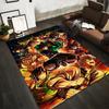 Anime-Inspired Area Rug with Vibrant Characters and Action Scene Suitable for Use As an Anti-slip for Living Room Bedroom Sofas