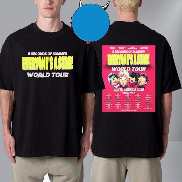 5 Seconds of Summer Everyone’s A Star 2026 World Tour North America Schedule XXXL