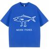 Weird Fish Meme Funny Print Tshirt Unisex Unisex Humor Fashion Personality T Shirts 100 Cotton Oversized Casual T Shirt Streetwear