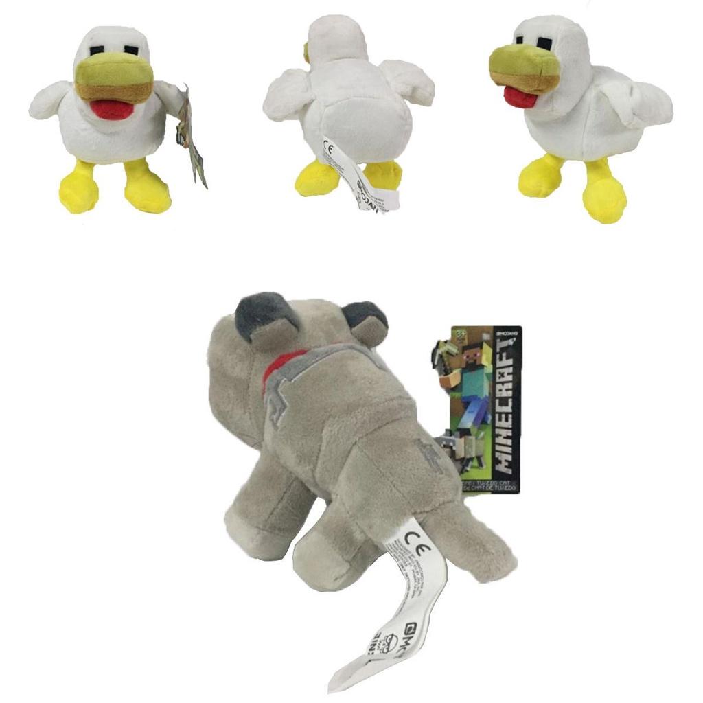 Adorable 20cm Minecraft Plush Toy Snow Golem Wolf Chickens Soft Stuffed Animal Gift