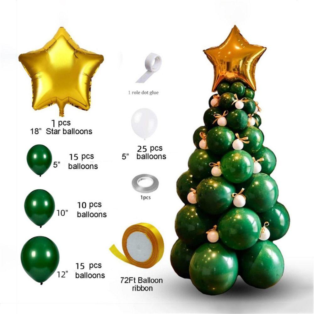 

Латексный шар Набор шаров Новогодняя елка Рождественская тема Звезды Золотой Зеленый шар Новый год A