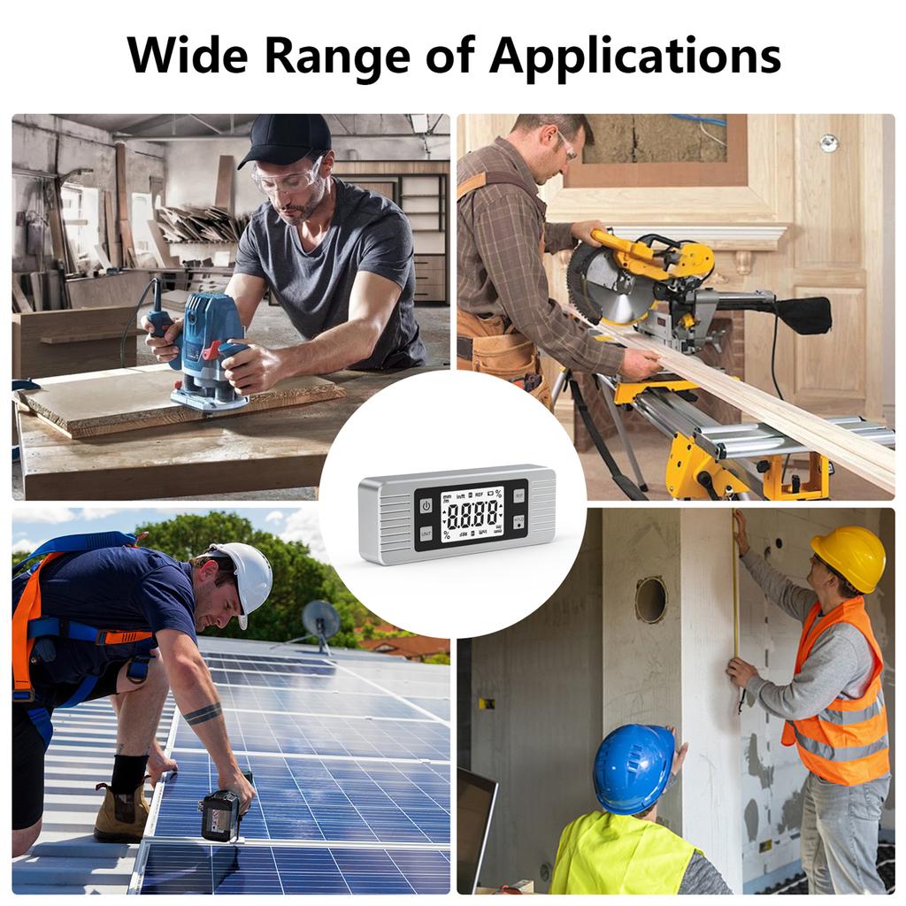 Digital Angle Gauge Magnetic Protractor Inclinometer Level Angle Finder Angle Cube Level Box With