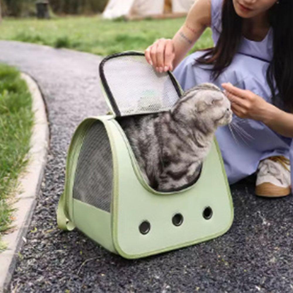 Breathable Cat Carrier Bag Large Capacity Pet Dog Backpack Cat Backpack Bag  Outdoor Travel