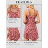 CHARMLEAKS Womens Summer Dresses with Built in Bra Double Spaghetti Strap Beach Dress Scoop Neck Sundresses with Pockets