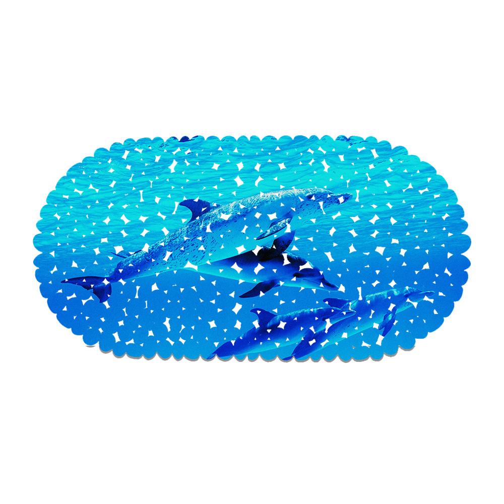 Dolphin Jump Map Balcony Bathroom Mat Hydrophobic Non-Slip Door Mat Swimming Pool Public Places Non-Slip Floor Mat