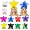 Ostrich Headdress Halloween Headwear Fascinator Decorative Headbands Unique for Women Party Costume