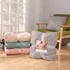 Nordic Fluffy Blanket Portable Thick Flannel Soft Solid Color Heated Throw Blankets Summer Sofa Nap Quilt For Travel Home Office