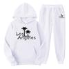 New cross-border foreign trade pullover men's and women's same sports sweater set fashion sweater sweatpants fleece hoodie set