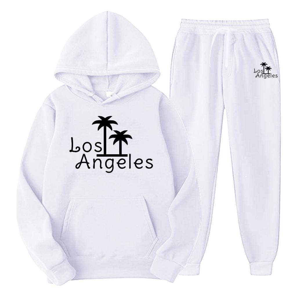 New cross-border foreign trade pullover men's and women's same sports sweater set fashion sweater sweatpants fleece hoodie set
