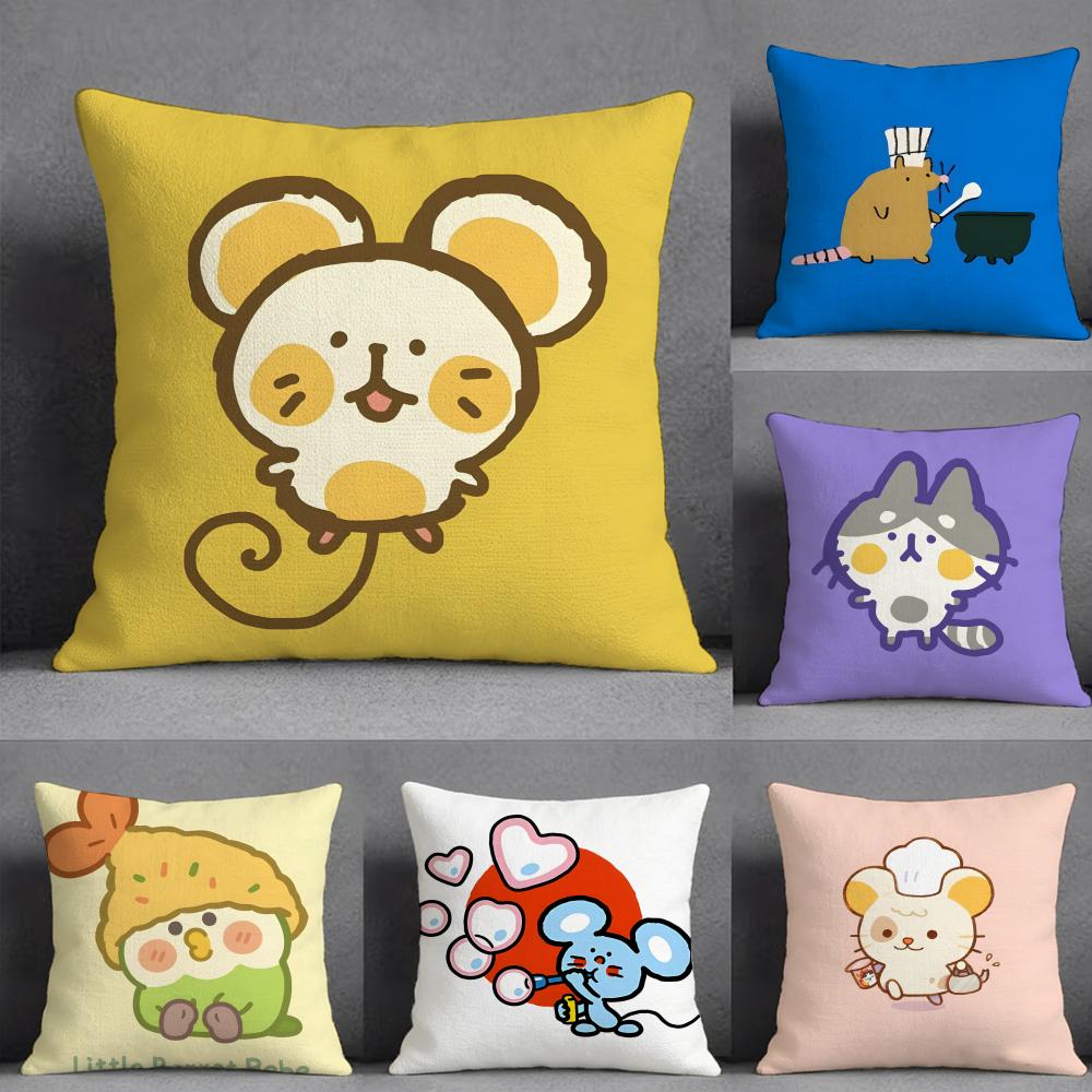 Colorful Animal Patterns Pillow Case Pillowcase Doublesided Printed Sofa Cushion Bedroom Headboard Pillow