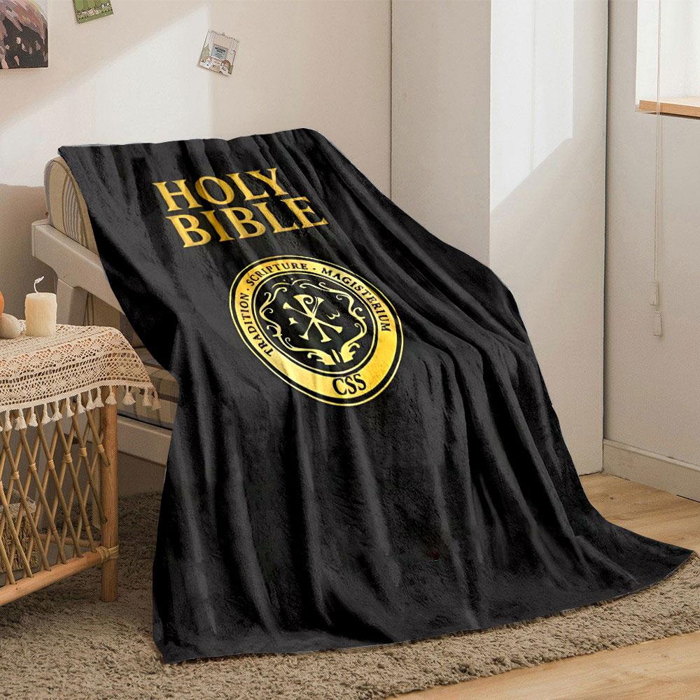 HOLY BIBBLE Blanket  Printed Blanket for Living Room Bed Couch lunch break Soft Cozy Blanket for Friend s festival Gift 80cm x 120cm