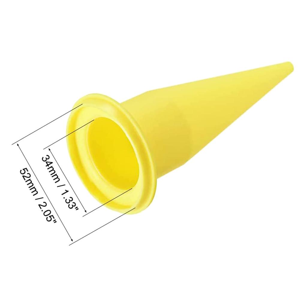 24Pieces Caulking Nozzle Cone Caulking Guns Caulk Nozzles Applicator Sausage Caulking Guns Cone Nozzles Reusable