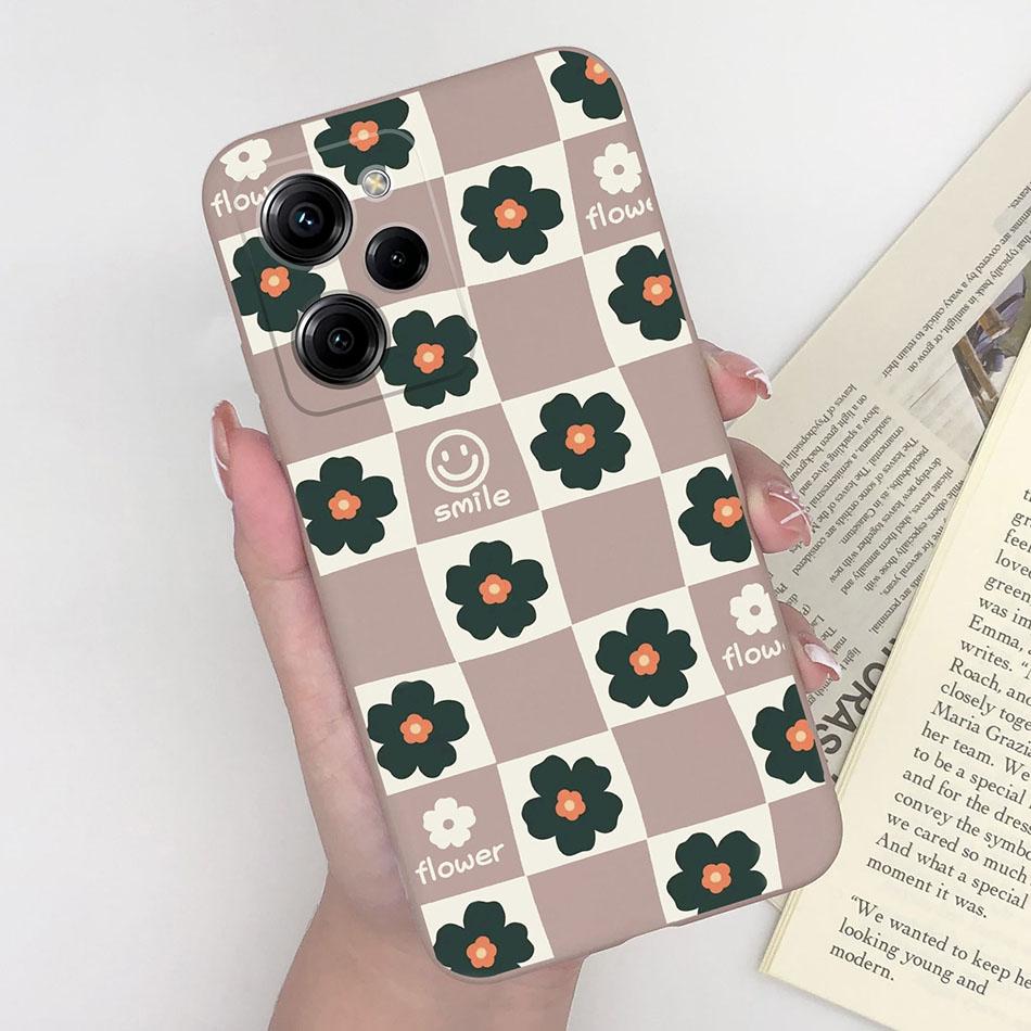 Cell Phone Case For Xiaomi Poco X5 Pro 5G Trendy Pattern Silicone Protective Matte Cover For PocoX5 X 5 X5Pro Capa Funda Bumper