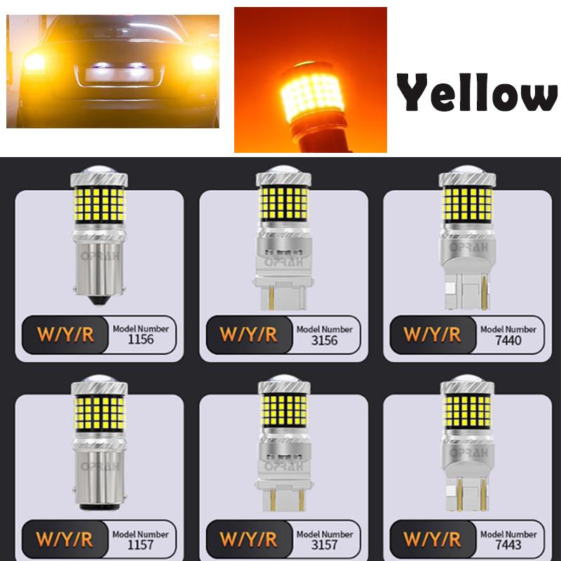 

2pcs 1156 ba15s P21W BAU15S PY21W Led Bulbs 2016 1157 BAY15D 7440 7443 3157 T20 Reverse Lamp Turn Signal Light 12V 24V for Truck 2PCS&1156 ba15s P21W жовтий