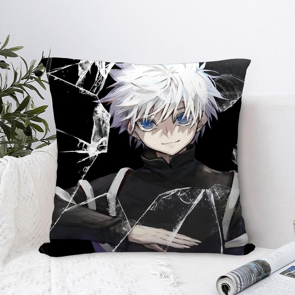 Anime H-Hunter x Hunter Pillow Case Plush Fabric Soft Pillowcase Double Sided Print Cushion Cover Throw Pillow Cover