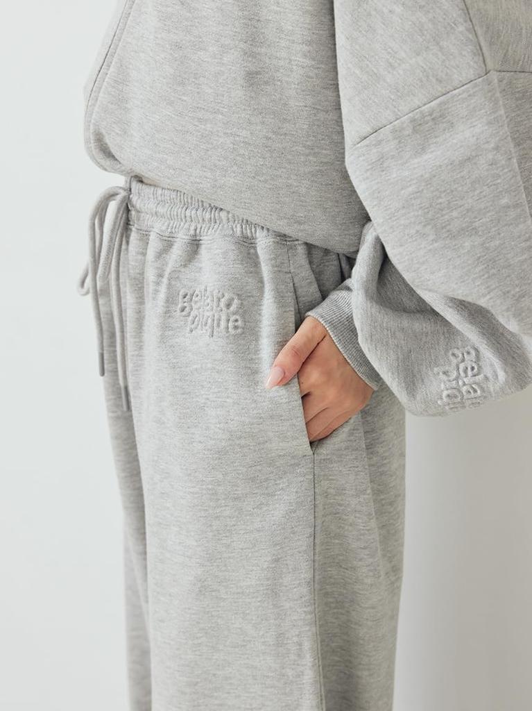 long pants PWCP255306GRYF Fleece-lined