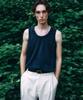 NOIRER Cotton Pigment Sleeveless (Navy)