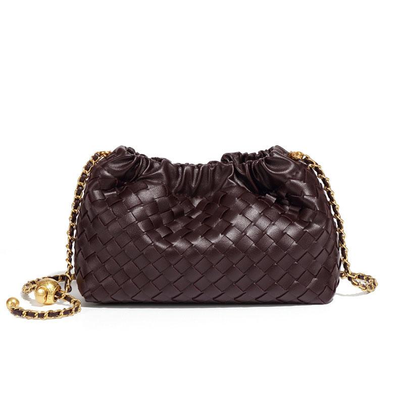 

Hand-woven Cloud Bag Minimalist Metal Chain Shoulder Bag Fashionable Niche Design Exquisite Crossbody Women s Bag