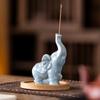 Creative Elephant-shaped Ceramic Incense Stick Incense, Tea Pet Incense Burner, Tea Ceremony Decorative Item for Incense Burning