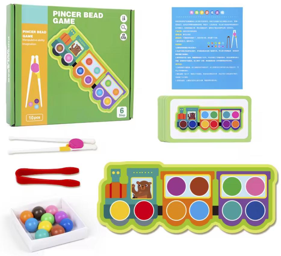 Clip Beads Color Classification Matching Toy Children Logic Concentration Fine Motor Training Game Montessori Educational Toys