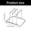 Double Slot Chopping Board Organizers Stainles Steel Rusts Resistant Design Sturdy Structure Spac Saving Kitchen Countertop Accessory