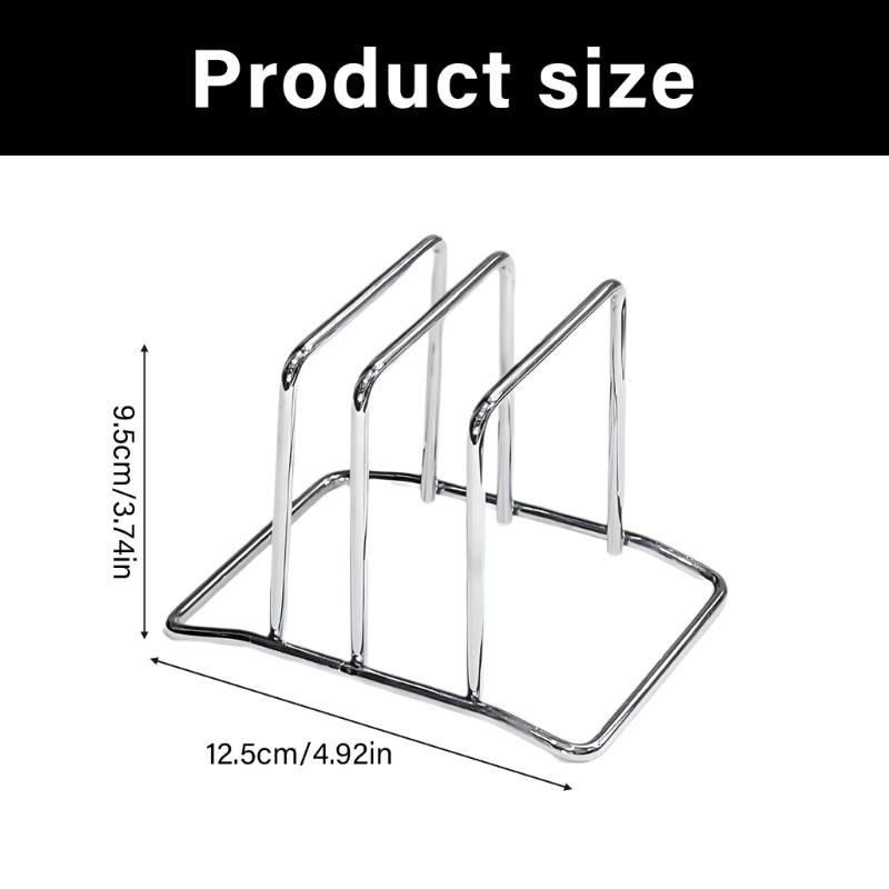 Double Slot Chopping Board Organizers Stainles Steel Rusts Resistant Design Sturdy Structure Spac Saving Kitchen Countertop Accessory