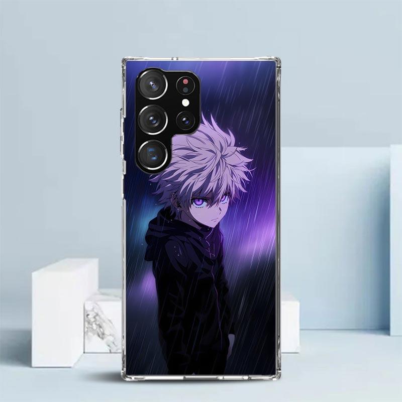 

Huner X-Hunters Killua Phone Case For Samsung Galaxy S24 S25 Edge S26 Ultra S22 S23 Plus S21 + S20 FE Soft TPU Back Cover Galaxy Samsung S24 Plus