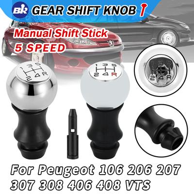 5 rychlostní slitina MT hlavice řadící páky do auta pro Peugeot 106 206 306 406 107 207 307 407 301 308 2008 3008 Citroen C2 C3 C4