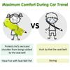 Seat Belt Pillow for Kids,Dinosaur Car Pillow for Kids,Toddler Seat Belt Cushion Seatbelt Cover for Girl Boy Baby Car Stroller